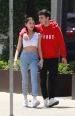 MADISON BEER and Zack Bia Out for Lunch in Los Angeles 04/21/2018