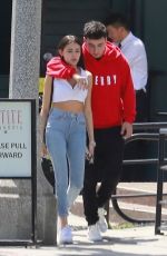 MADISON BEER and Zack Bia Out for Lunch in Los Angeles 04/21/2018