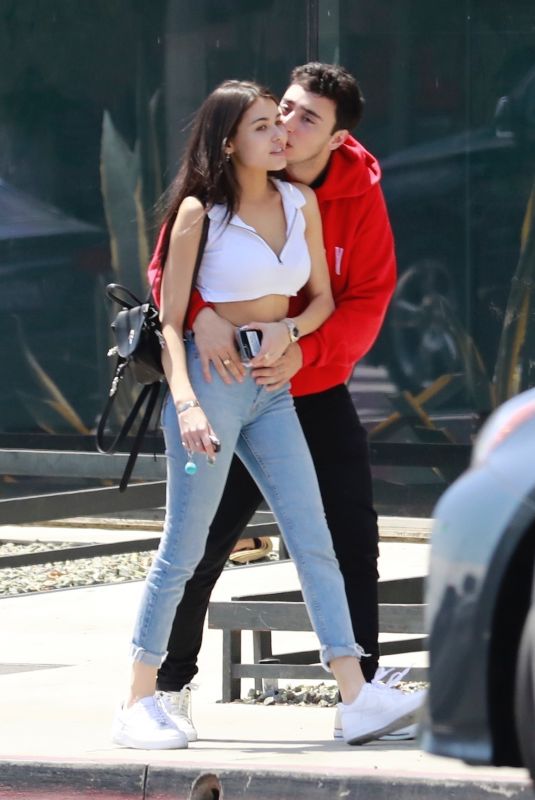 MADISON BEER and Zack Bia Out for Lunch in Los Angeles 04/21/2018
