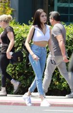 MADISON BEER and Zack Bia Out for Lunch in Los Angeles 04/21/2018