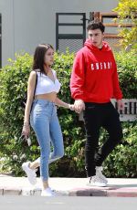 MADISON BEER and Zack Bia Out for Lunch in Los Angeles 04/21/2018
