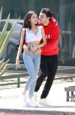 MADISON BEER and Zack Bia Out for Lunch in Los Angeles 04/21/2018