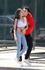 MADISON BEER and Zack Bia Out for Lunch in Los Angeles 04/21/2018