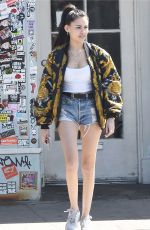 MADISON BEER in Denim SHorts Out out in Los Angeles 04/11/2018