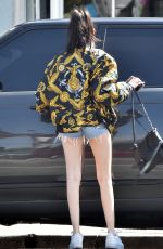 MADISON BEER in Denim SHorts Out out in Los Angeles 04/11/2018