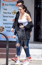 MADISON BEER in Ripped Jeans Out in West Hollywood 04/06/2018