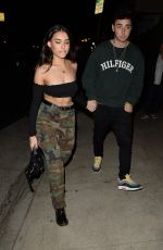 MADISON BEER Out for Dinner at Giorgio Baldi in Los Angeles 04/17/2018