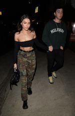 MADISON BEER Out for Dinner at Giorgio Baldi in Los Angeles 04/17/2018