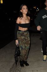 MADISON BEER Out for Dinner at Giorgio Baldi in Los Angeles 04/17/2018