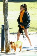 MADISON BEER Out with Her Dog in Los Angeles 04/18/2018