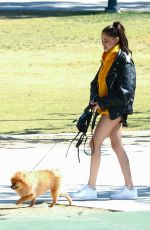 MADISON BEER Out with Her Dog in Los Angeles 04/18/2018