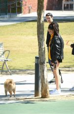 MADISON BEER Out with Her Dog in Los Angeles 04/18/2018