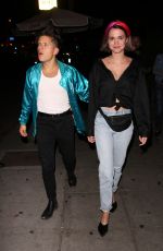 MAIA MITCHEL at Delilah Restaurant in West Hollywood 04/15/2018
