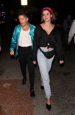 MAIA MITCHEL at Delilah Restaurant in West Hollywood 04/15/2018
