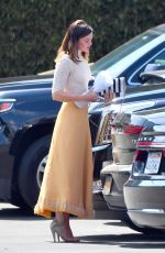 MANDY MOORE Heading to a Studio in Los Angeles 04/29/2018