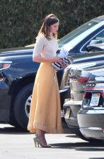 MANDY MOORE Heading to a Studio in Los Angeles 04/29/2018