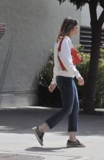 MANDY MOORE Leaves VCA Animal Hospital in Los Angeles 04/08/2018