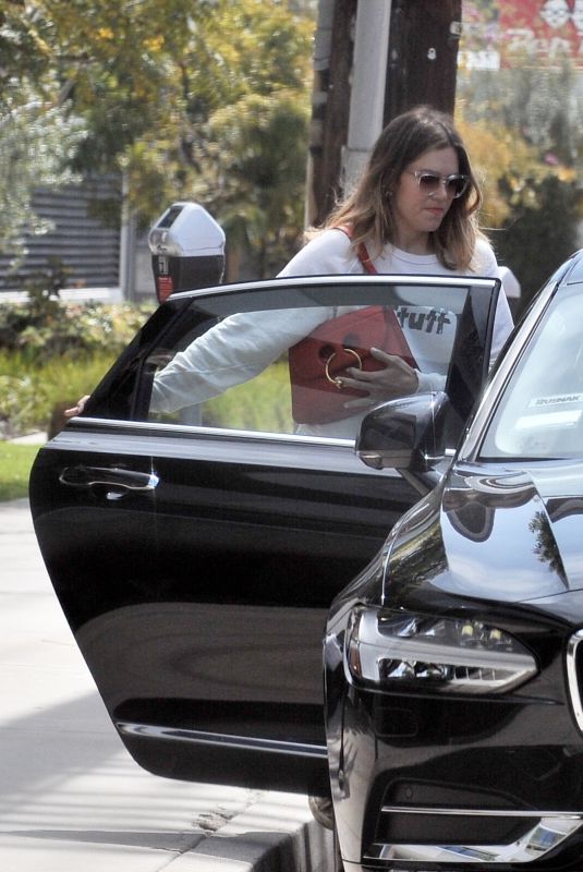 MANDY MOORE Leaves VCA Animal Hospital in Los Angeles 04/08/2018