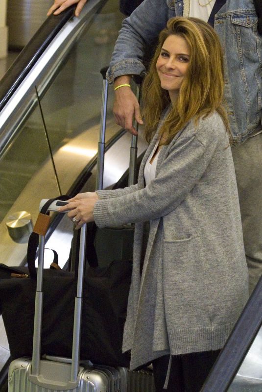 MARIA MENOUNOS at Louis Armstrong International Airport in Louisiana 04/05/2018
