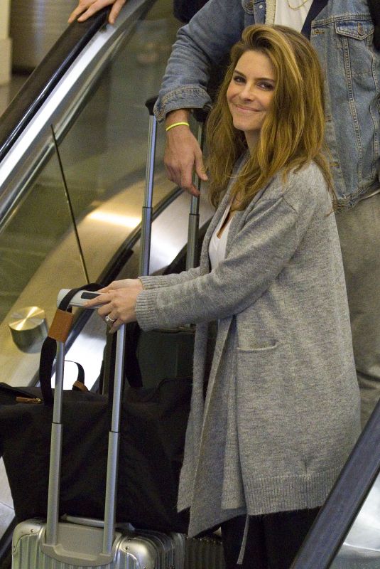 MARIA MENOUNOS at Louis Armstrong International Airport in Louisiana 04/05/2018