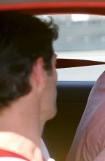MARIA SHARAPOVA and Mark Webber Driving Porsche 911 RT2 RS in Stuttgart 04/20/2018