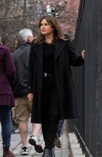 MARISKA HARGITAY on the Set of Law and Order: Special Victims Unit in New York 04/11/2018