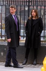 MARISKA HARGITAY on the Set of Law and Order: Special Victims Unit in New York 04/11/2018