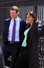 MARISKA HARGITAY on the Set of Law and Order: Special Victims Unit in New York 04/11/2018