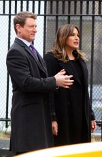 MARISKA HARGITAY on the Set of Law and Order: Special Victims Unit in New York 04/11/2018