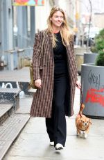 MARTHA HUNT Out with Her Dog in New York 04/11/2018
