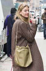 MARTHA HUNT Out with Her Dog in New York 04/11/2018