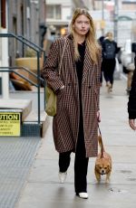 MARTHA HUNT Out with Her Dog in New York 04/11/2018