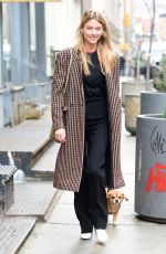 MARTHA HUNT Out with Her Dog in New York 04/11/2018