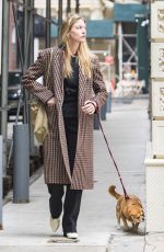 MARTHA HUNT Out with Her Dog in New York 04/11/2018