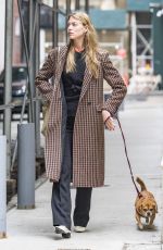 MARTHA HUNT Out with Her Dog in New York 04/11/2018
