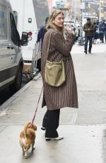MARTHA HUNT Out with Her Dog in New York 04/11/2018