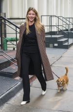 MARTHA HUNT Out with Her Dog in New York 04/11/2018