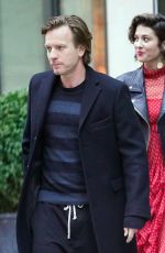MARY ELIZABETH WINSTEAD and Ewan McGregor Leaves Their Hotel in New York 04/23/2018