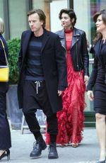 MARY ELIZABETH WINSTEAD and Ewan McGregor Leaves Their Hotel in New York 04/23/2018