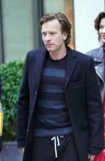 MARY ELIZABETH WINSTEAD and Ewan McGregor Leaves Their Hotel in New York 04/23/2018