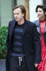 MARY ELIZABETH WINSTEAD and Ewan McGregor Leaves Their Hotel in New York 04/23/2018