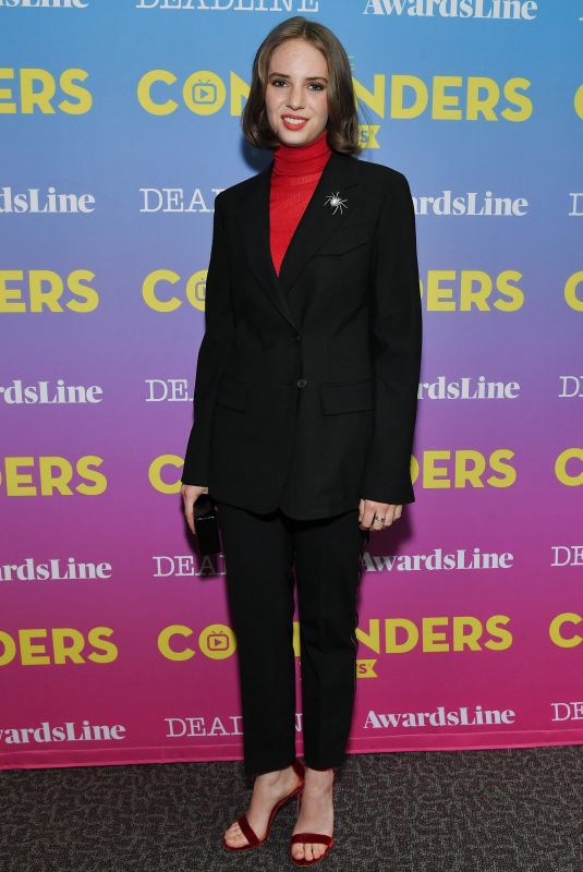 MAYA HAWKE at Contenders Emmys Presented by Deadline Hollywood, Green Room in Los Angeles 04/15/2018