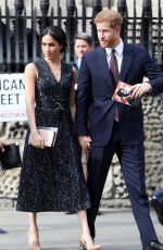 MEGHAN MARKLE and Prince Harry at Stephen Lawrence Memorial Service in London 04/23/2018