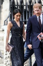 MEGHAN MARKLE and Prince Harry at Stephen Lawrence Memorial Service in London 04/23/2018