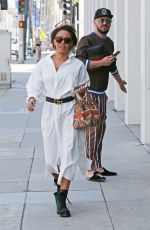 MELANIE BROWN and Gary Madatyan Out for Lunch in Beverly Hills 04/23/2018
