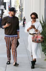 MELANIE BROWN and Gary Madatyan Out for Lunch in Beverly Hills 04/23/2018