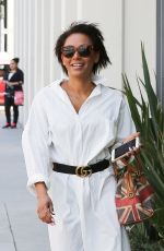 MELANIE BROWN and Gary Madatyan Out for Lunch in Beverly Hills 04/23/2018