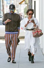 MELANIE BROWN and Gary Madatyan Out for Lunch in Beverly Hills 04/23/2018