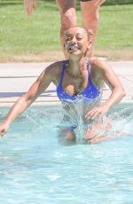 MELANIE BROWN in Bikini at a Pool in Palm Springs 04/15/2018