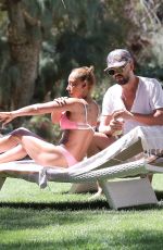 MELANIE BROWN in Bikini on Vacation at a Resort in Desert Hot Springs 04/19/2018